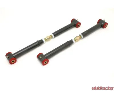 BMR Suspension Lower Control Arms Polyurethane Bushings Chrome Moly On-car Adjustable Black Buick Regal | Chevrolet Malibu | Oldsmobile Cutlass 78-02 - MTCA002H