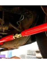 BMR Suspension Lower Control Arms Polyurethane Bushings Chrome Moly On-car Adjustable Red Buick Regal | Chevrolet Malibu | Oldsmobile Cutlass 78-02                                     - MTCA002R - Image 2