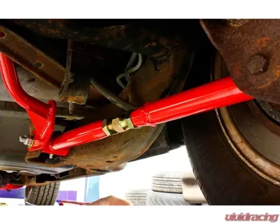 BMR Suspension Lower Control Arms Polyurethane Bushings Chrome Moly On-car Adjustable Red Buick Regal | Chevrolet Malibu | Oldsmobile Cutlass 78-02 - MTCA002R