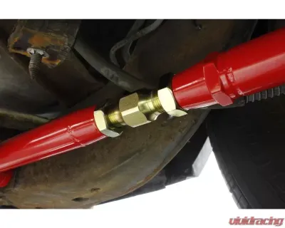 BMR Suspension Lower Control Arms Polyurethane Bushings Chrome Moly On-car Adjustable Red Buick Regal | Chevrolet Malibu | Oldsmobile Cutlass 78-02 - MTCA002R