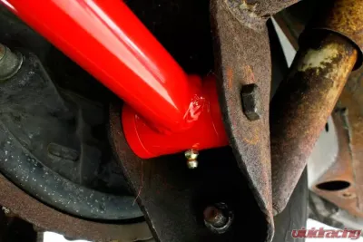 BMR Suspension Lower Control Arms Polyurethane Bushings Chrome Moly On-car Adjustable Red Buick Regal | Chevrolet Malibu | Oldsmobile Cutlass 78-02 - MTCA002R