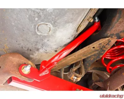 BMR Suspension Control Arm Reinforcement Braces Red Buick Grand National | Chevrolet Monte Carlo | Oldsmobile Cutlass | Pontiac Grand Prix 1978-1987 - RB003R