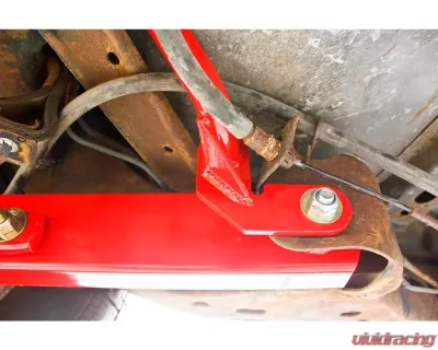BMR Suspension Control Arm Reinforcement Braces Red Buick Grand National | Chevrolet Monte Carlo | Oldsmobile Cutlass | Pontiac Grand Prix 1978-1987 - RB003R
