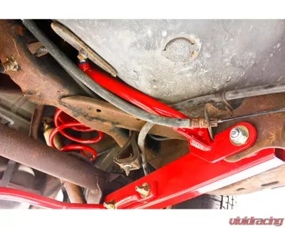 BMR Suspension Control Arm Reinforcement Braces Red Buick Grand National | Chevrolet Monte Carlo | Oldsmobile Cutlass | Pontiac Grand Prix 1978-1987 - RB003R