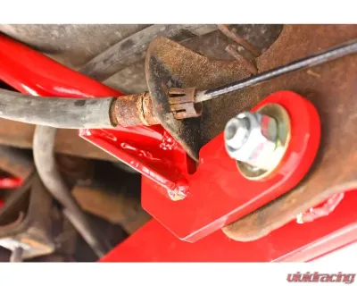 BMR Suspension Control Arm Reinforcement Braces Red Buick Grand National | Chevrolet Monte Carlo | Oldsmobile Cutlass | Pontiac Grand Prix 1978-1987 - RB003R
