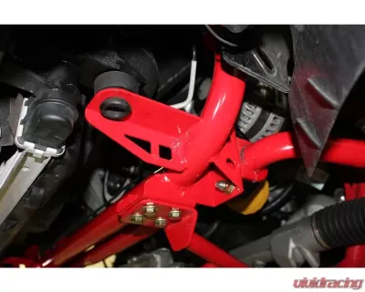 BMR Suspension Radiator Support With Sway Bar Mount Red Ford Mustang 2005-2014 - RS003R