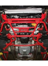 BMR Suspension Radiator Support With Sway Bar Mount Red Ford Mustang 2005-2014                                     - RS003R - Image 6