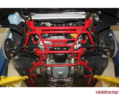BMR Suspension Radiator Support With Sway Bar Mount Red Ford Mustang 2005-2014 - RS003R