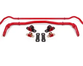 BMR Suspension Sway Bar Kit with Bushings, Front (SB114) and Rear (SB115) Red Dodge Challenger 2008-2021
