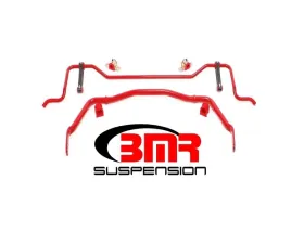 BMR Suspension Sway Bar Package Red SB022, SB023 Ford Mustang 2005-2010