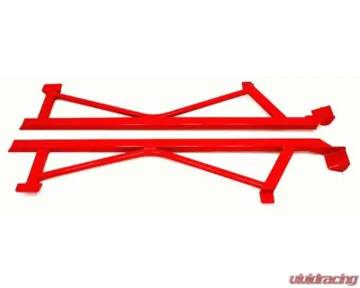BMR Suspension Subframe Connectors Weld-on Boxed Red Ford Mustang 2005-2014 - SFC011R