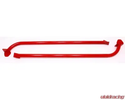 BMR Suspension Subframe Connectors Weld-on Tubular Red Ford Mustang 2005-2014 - SFC012R