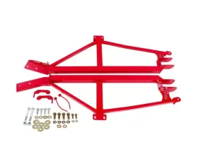 BMR Suspension Subframe Connectors Bolt-on 4-point Non-convertible Only Red Chevrolet Camaro | Pontiac Firebird 1993-2002