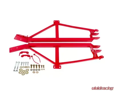 BMR Suspension Subframe Connectors Bolt-on 4-point Non-convertible Only Red Chevrolet Camaro | Pontiac Firebird 1993-2002 - SFC019R