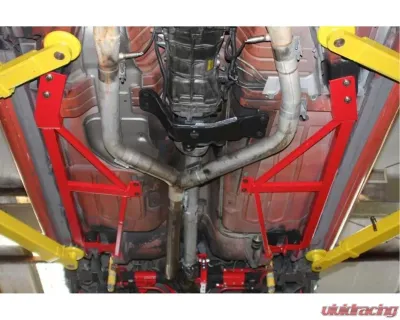 BMR Suspension Subframe Connectors Bolt-on 4-point Non-convertible Only Red Chevrolet Camaro | Pontiac Firebird 1993-2002 - SFC019R