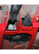 BMR Suspension Subframe Connectors Bolt-on 4-point Non-convertible Only Red Chevrolet Camaro | Pontiac Firebird 1993-2002                                     - SFC019R - Image 5