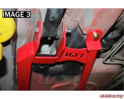 BMR Suspension Subframe Connectors Bolt-on 4-point Non-convertible Only Red Chevrolet Camaro | Pontiac Firebird 1993-2002 - SFC019R