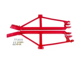 BMR Suspension Subframe Connector 4-point  Weld-in Non-convertible Only Red Chevrolet Camaro | Pontiac Firebird 1993-2002