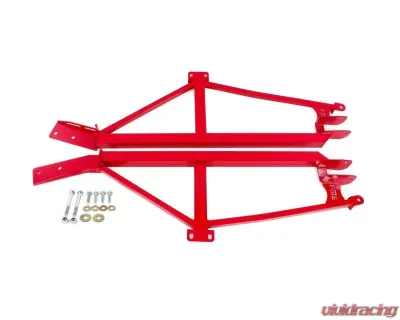 BMR Suspension Subframe Connector 4-point  Weld-in Non-convertible Only Red Chevrolet Camaro | Pontiac Firebird 1993-2002 - SFC020R