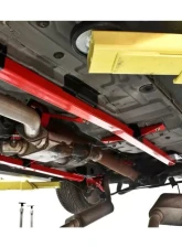 BMR Suspension Subframe Connectors Premium Weld-on Boxed Hardtop Only Red Ford Mustang 1994-2004                                     - SFC025R - Image 2