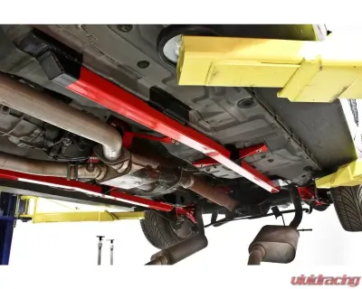 BMR Suspension Subframe Connectors Premium Weld-on Boxed Hardtop Only Red Ford Mustang 1994-2004 - SFC025R