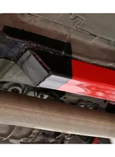 BMR Suspension Subframe Connectors Premium Weld-on Boxed Hardtop Only Red Ford Mustang 1994-2004                                     - SFC025R - Image 3