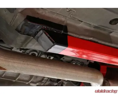 BMR Suspension Subframe Connectors Premium Weld-on Boxed Hardtop Only Red Ford Mustang 1994-2004 - SFC025R