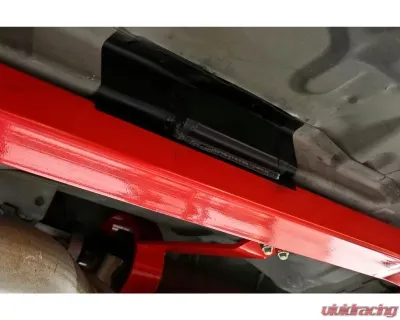 BMR Suspension Subframe Connectors Premium Weld-on Boxed Hardtop Only Red Ford Mustang 1994-2004 - SFC025R
