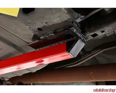 BMR Suspension Subframe Connectors Premium Weld-on Boxed Hardtop Only Red Ford Mustang 1994-2004 - SFC025R