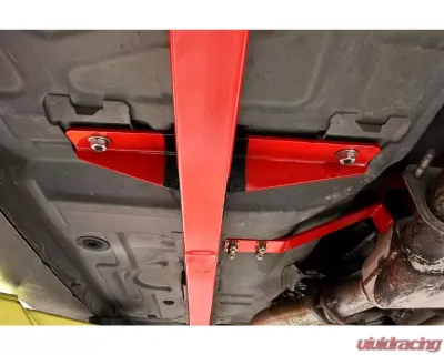 BMR Suspension Subframe Connectors Premium Weld-on Boxed Hardtop Only Red Ford Mustang 1994-2004 - SFC025R