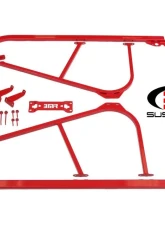 BMR Suspension Subframe Connectors Bolt-on Red Dodge Challenger 2008-2019                                     - SFC110R - Image 9