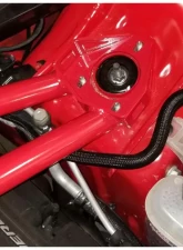 BMR Suspension Strut Tower Brace Front Twin Tube Design Red Dodge Challenger 2008-2019                                     - STB110R - Image 3