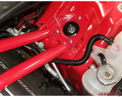 BMR Suspension Strut Tower Brace Front Twin Tube Design Red Dodge Challenger 2008-2019 - STB110R