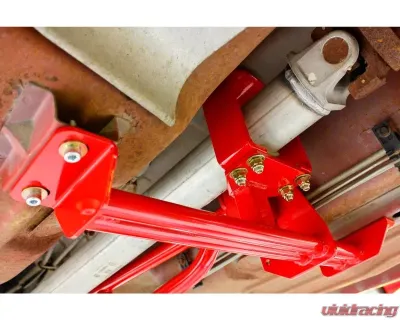 BMR Suspension Torque Arm Tunnel Mount Stock Exhaust W/DSL Red Chevrolet Camaro | Pontiac Firebird 1993-2002 - TA011R