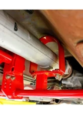 BMR Suspension Torque Arm Tunnel Mount Stock Exhaust W/DSL Red Chevrolet Camaro | Pontiac Firebird 1993-2002                                     - TA011R - Image 5