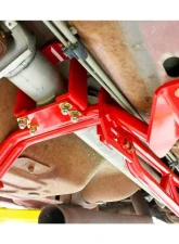 BMR Suspension Torque Arm Tunnel Mount LT Headers W/DSL Red Chevrolet Camaro | Pontiac Firebird 1993-2002                                     - TA012R - Image 2