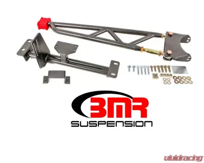 BMR Suspension Torque Arm Tunnel Mount Stock Exhaust W/o DSL Black Chevrolet Camaro | Pontiac Firebird 1993-2002 - TA013H