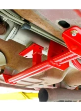 BMR Suspension Torque Arm Tunnel Mount Stock Exhaust W/o DSL Red Chevrolet Camaro | Pontiac Firebird 1993-2002                                     - TA013R - Image 3