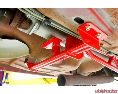 BMR Suspension Torque Arm Tunnel Mount Stock Exhaust W/o DSL Red Chevrolet Camaro | Pontiac Firebird 1993-2002 - TA013R