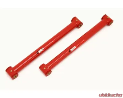 BMR Suspension Lower Control Arms Polyurethane Bushings DOM Non-adjustable Red Chevrolet Camaro | Pontiac Firebird 1982-2002 - TCA001R