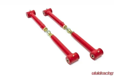 BMR Suspension Lower Control Arms Polyurethane Bushings DOM On-Car Adjustable Red Chevrolet Camaro | Pontiac Firebird 1982-2002 - TCA002R