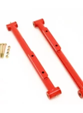 BMR Suspension Lower Control Arms Polyurethane Bushings DOM Non-adjustable Extended Length Red Chevrolet Impala SS | Caprice 1991-1996                                     - TCA007R - Image 2