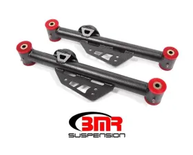BMR Suspension Lower Control Arms Polyurethane Bushings DOM Non-adjustable Black Ford Mustang 1979-1998