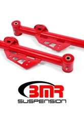 BMR Suspension Lower Control Arms Polyurethane Bushings DOM Non-adjustable Red Ford Mustang 1979-1998                                     - TCA014R - Image 2