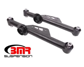 BMR Suspension Lower Control Arms Spherical Bearings DOM Non-adjustable Black Ford Mustang 1979-1998