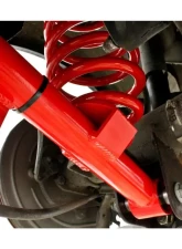 BMR Suspension Lower Control Arms Spherical Bearings DOM Non-adjustable Red Ford Mustang 1979-1998                                     - TCA016R - Image 5