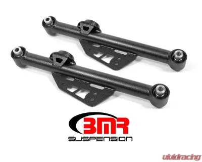 BMR Suspension Lower Control Arms Spherical Bearings DOM Non-adjustable Black Ford Mustang 1999-2004 - TCA017H