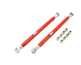 BMR Suspension Lower Control Arms Rod Ends DOM Double Adjustable Red Ford Mustang 2005-2014