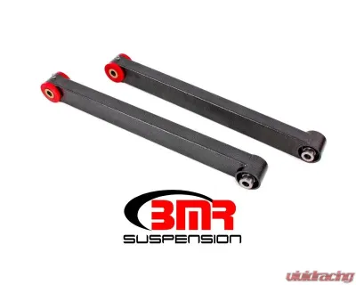 BMR Suspension Lower Control Arms Polyurethane Spherical Bearing DOM Non-adjustable Combo Boxed Black Ford Mustang 2005-2014 - TCA022H