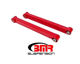 BMR Suspension Lower Control Arms Polyurethane Spherical Bearing DOM Non-adjustable Combo Boxed Red Ford Mustang 2005-2014